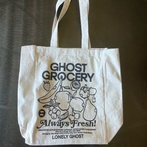 Lonely ghost canvas bag